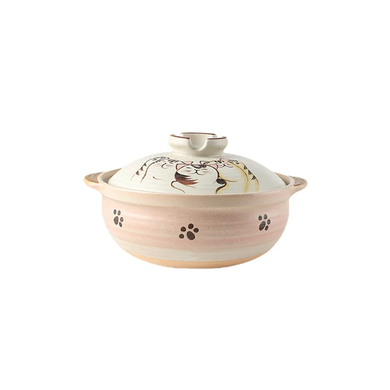 

Japanese Ceramic Soup Pot With Lid Casserole Kitchen Accessories Cooking Pot Ceramic Cookware Ustensiles De Cuisine Cookware BC