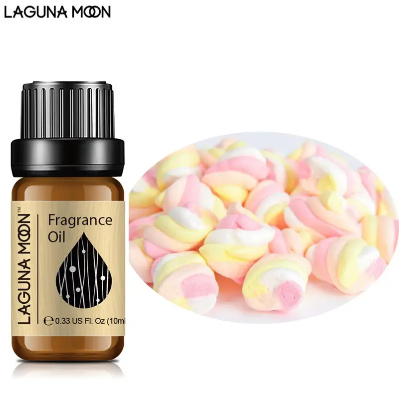 

Lagunamoon Candy Floss Fragrance Oil 10ml Essential Oils for Humidifier Perfume Candles White Lavender Fresh Linen Sea Breeze