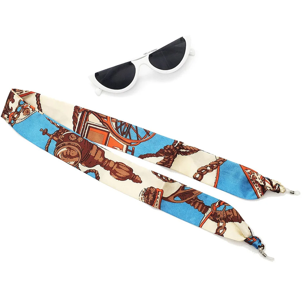 

3Pcs Silk Scarf Glasses Ropes Decorative Sunglasses Lanyard Eyeglasses Accessory