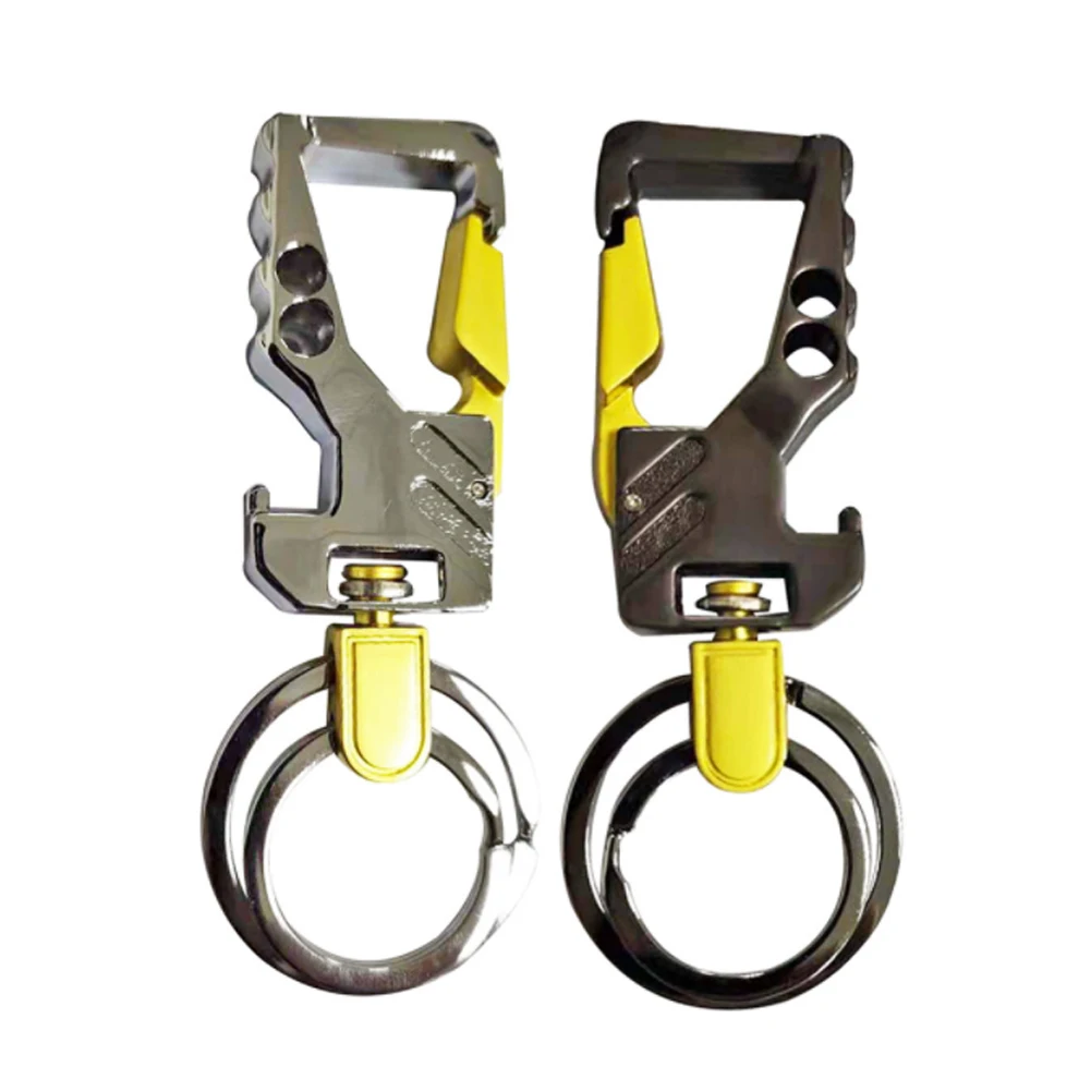 

Portable Keyring Durable Zinc Alloy Key Chain with Bottle Opener Lobster Clasp Keychain Hook Hanging Buckle Car Accessories