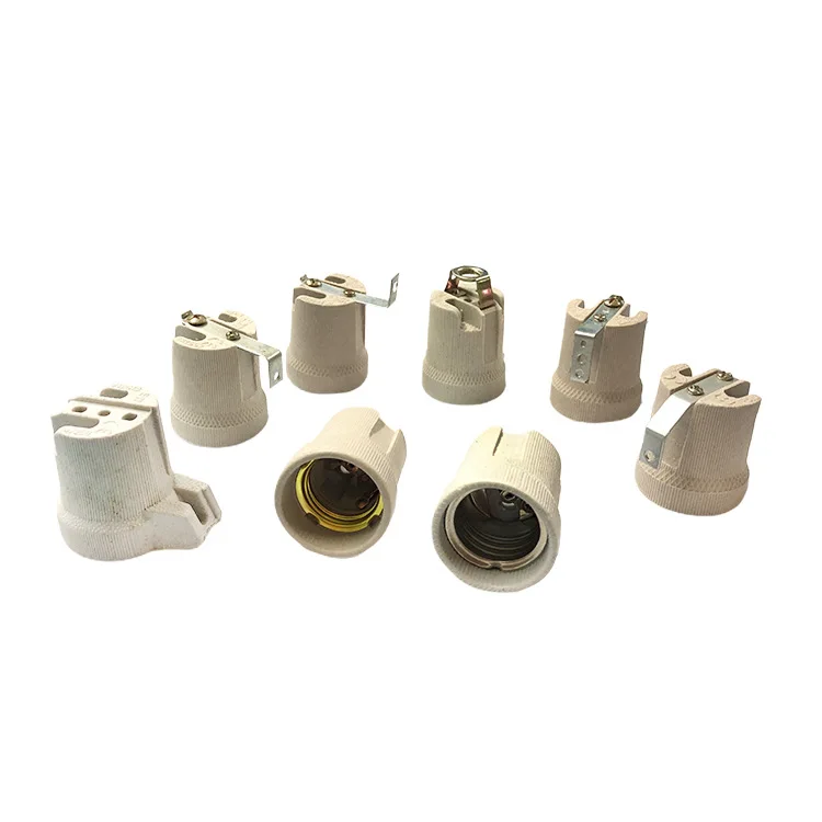 

E27 керамический держатель лампы, многомодельный винтовой подвесной светильник, аксессуары для освещения, Бытовые аксессуары с фарфоровой к...