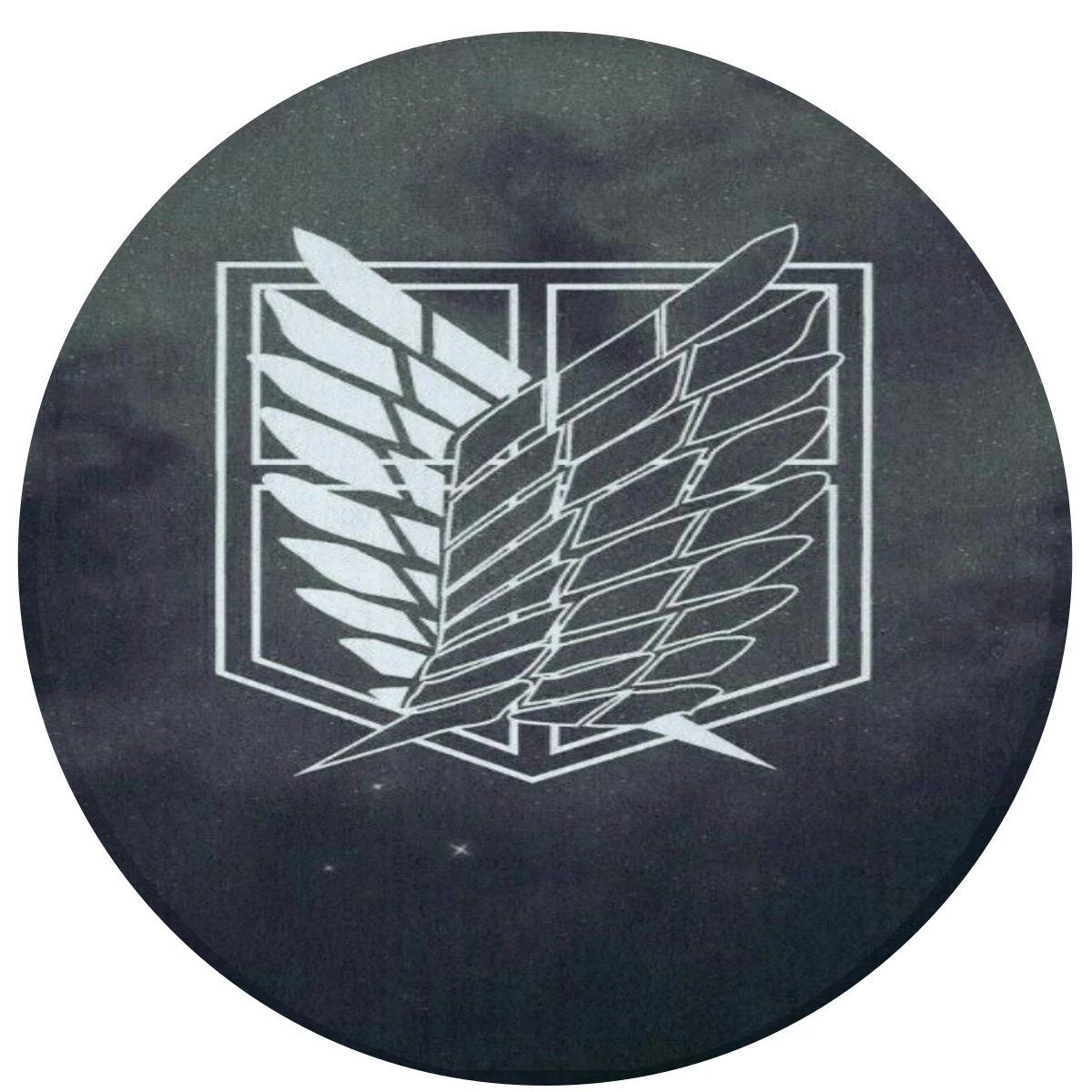 6 круглых ковриков для ванной атака на Титанов ковер дверной коврик 60 см дверные