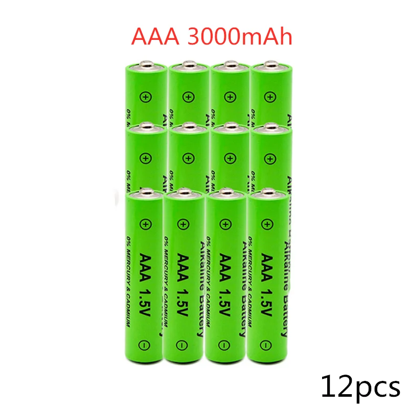 

100% lot AAA 3000mAh Battery 1.5V Alkaline AAA rechargeable battery for Remote Control Toy light Batery+ charger