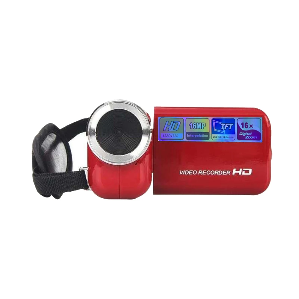 Портативная Цифровая видеокамера Full HD 720p 16MP с фиксированным объективом 4X Zoom