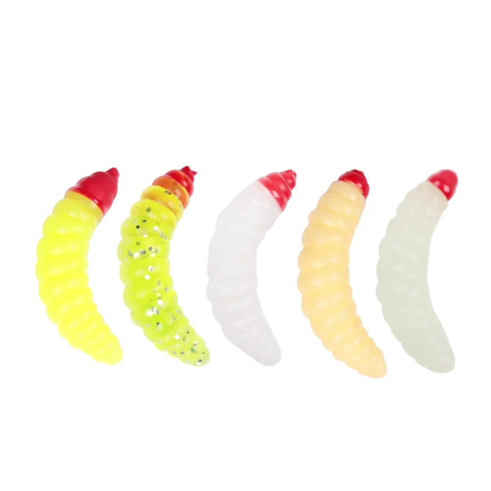 50 шт./лот приманка для рыбной ловли Мягкая наживка хлеба Жук 2 см искусственная