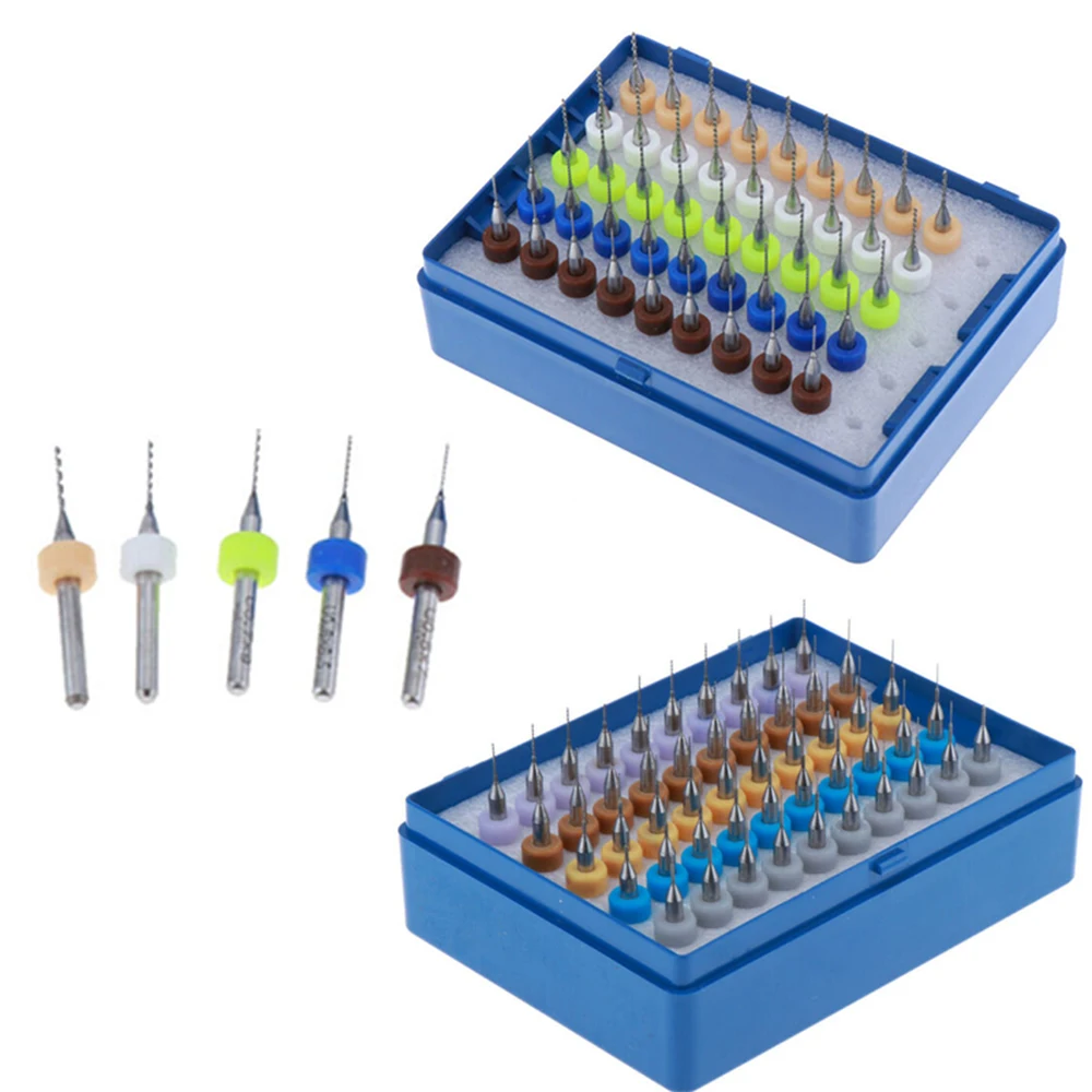 

Carbide Drill Bits Tool Parts Kit 100pcs Tungsten Steel PCB Sleeves CNC