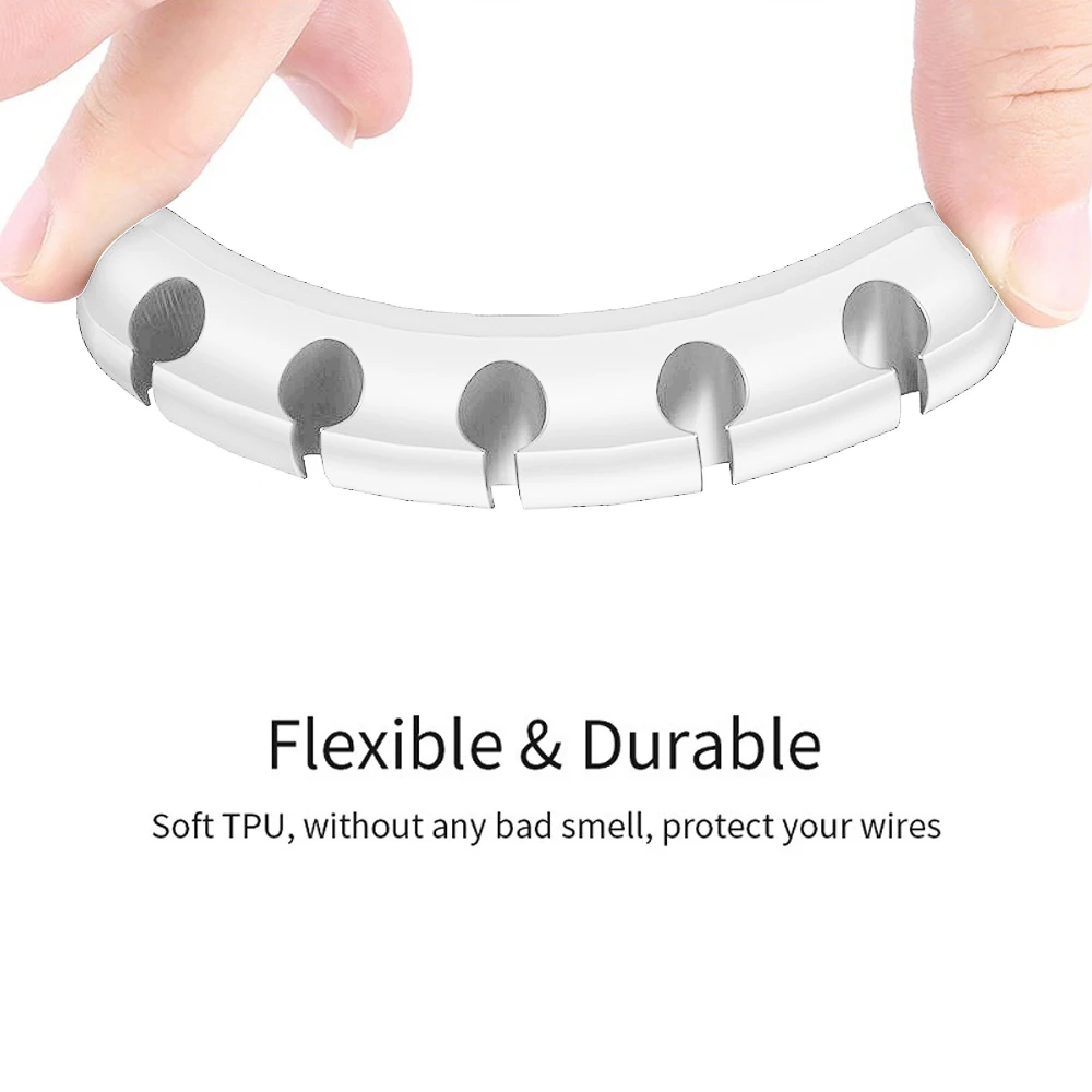 Силиконовый держатель для кабеля USB органайзер гибкая намотка зажимы управления