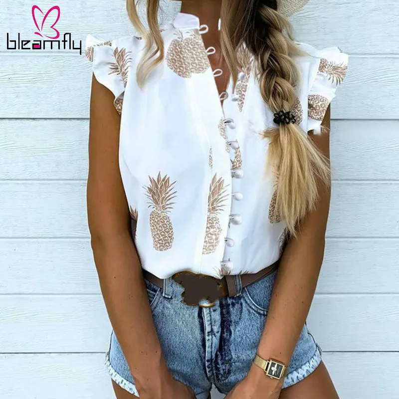 Лето 2019 женский элегантный топ для отдыха Женская милая рубашка девочек с