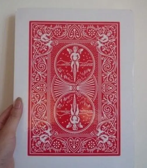 Бесплатная доставка НАЙТИ Королева огромные карты 8 &quotX 11&quot Три монте красный