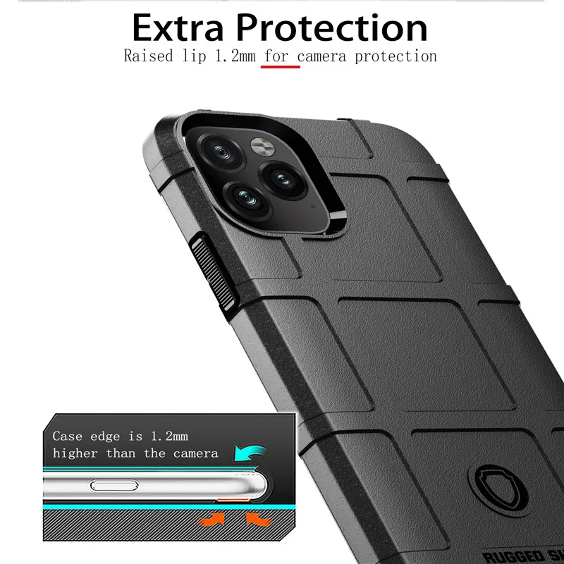 Прочный защитный противоударный чехол для iPhone 11 Pro Max 6 6s 7 8 Plus X XR XS MAX TPU Тонкий |