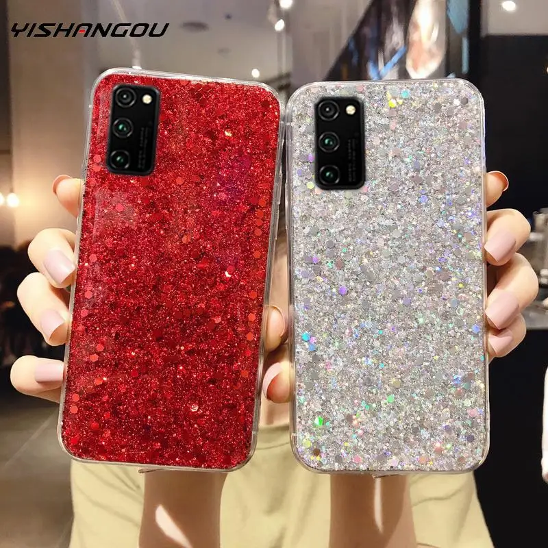 Роскошный блестящий чехол для Samsung S20 Ultra S10 Plus Note 10 A70 A50 A90 A80 A60 A40 A30 A20 силиконовый