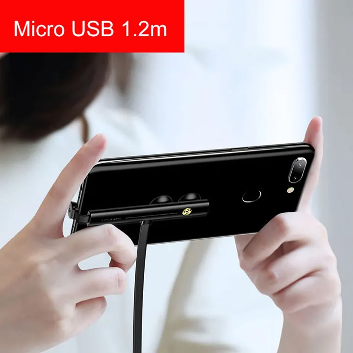 Кабель USAMS type-C 5V-2A для быстрой зарядки USB C, игровой usb-кабель, 180 градусов, быстрая зарядка для iPhone samsung S9 S8