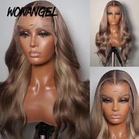 ash blonde body wave lace front wig human hair lace wig transparent lace wigs 13x6 lace frontal wig brazilian for black women