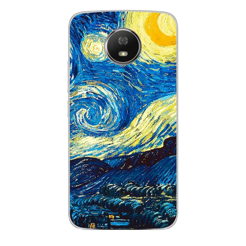 Ciciber Van Gogh чехол для Motorola Moto C Z2 Z3 ONE G4 G5 G5S G6 E4 E5 Play Plus Power X4 телефона мягкий ТПУ Coque Fundas