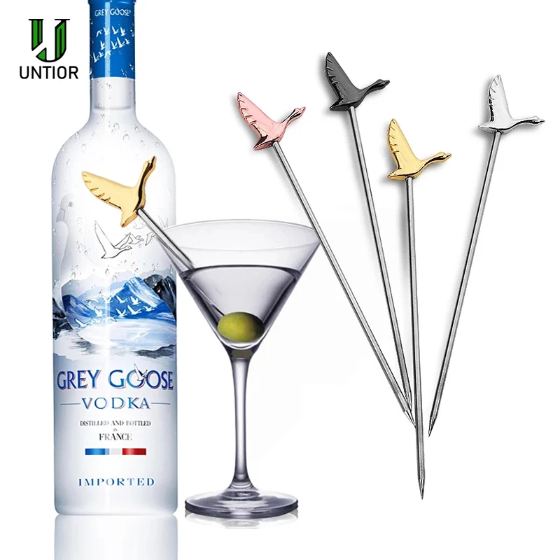 

50/100 шт., металлические иглы для перемешивания фруктов