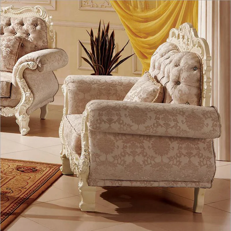 Высококачественный европейский античный диван для гостиной комплект мебели из