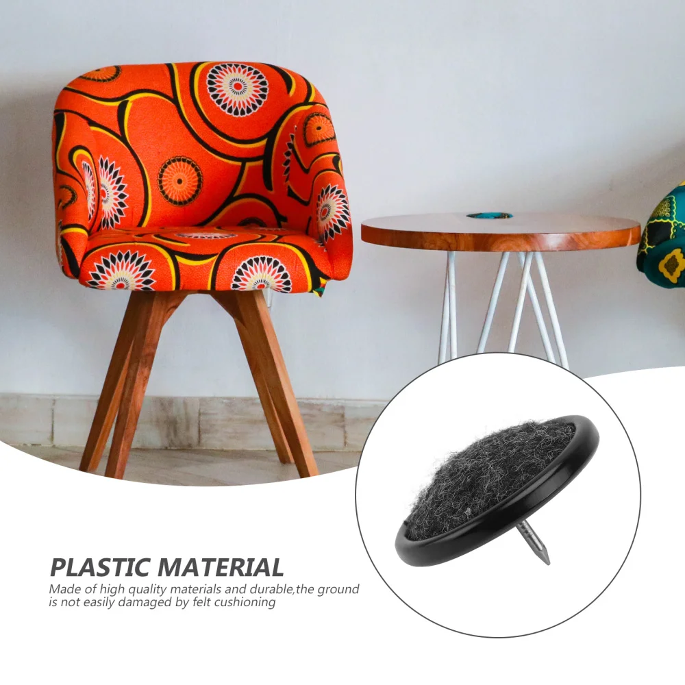 

10pcs Furniture Leg Mats Sofa Chair Table Leg Non-slip Nail Floor Protector