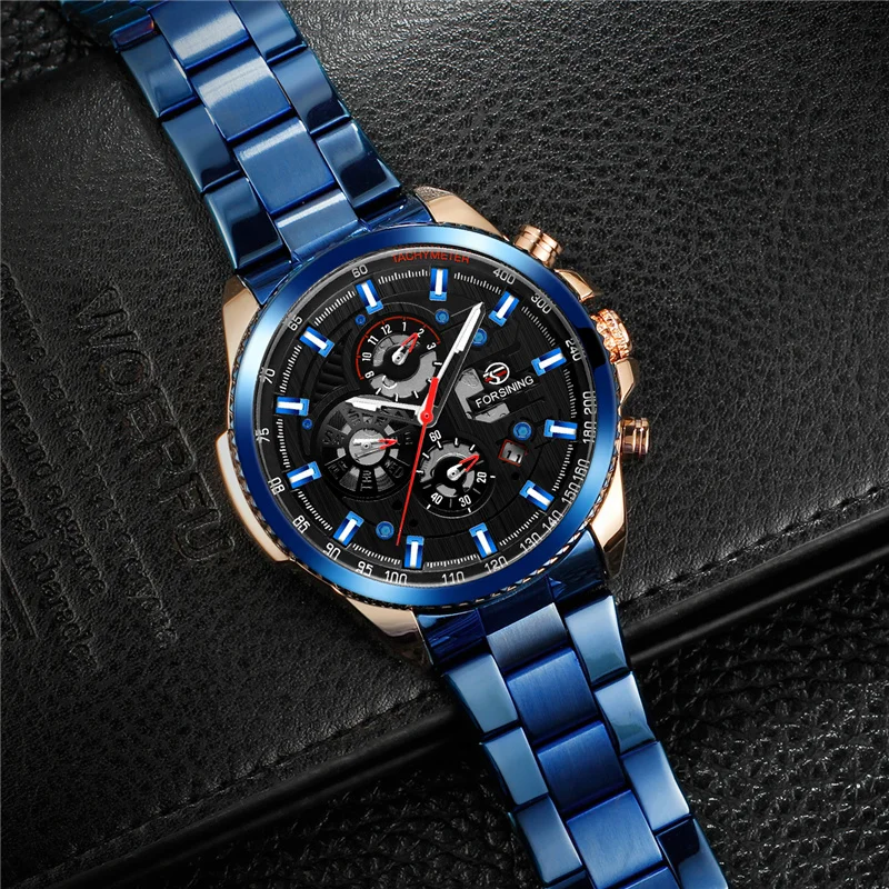 Часы наручные FORSINING Мужские механические автоматические армейские спортивные