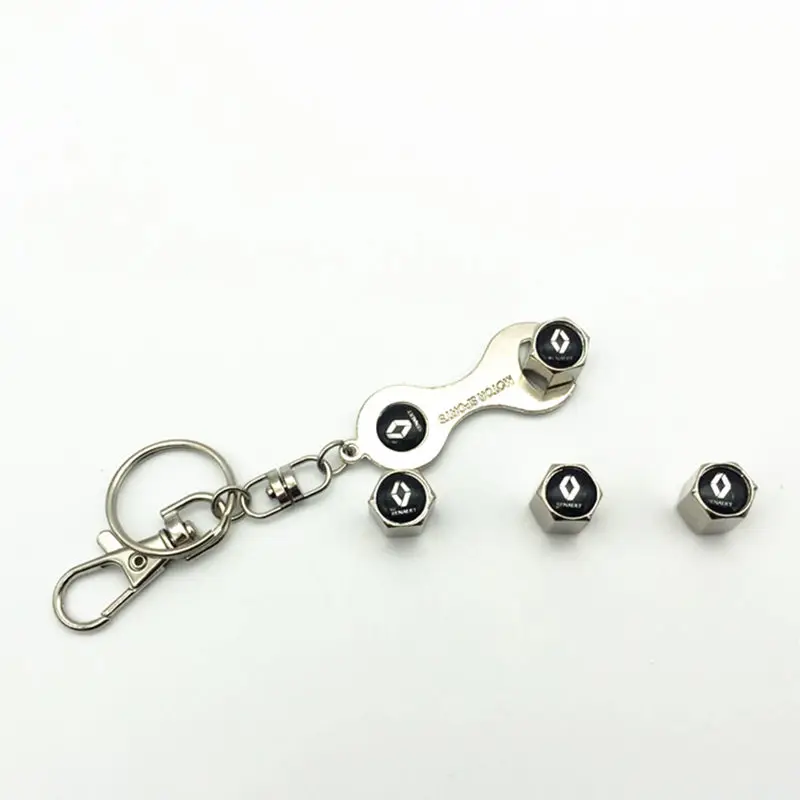 5 шт./партия металлический брелок + вентиль шины колеса Крышки Стволовых чехол для