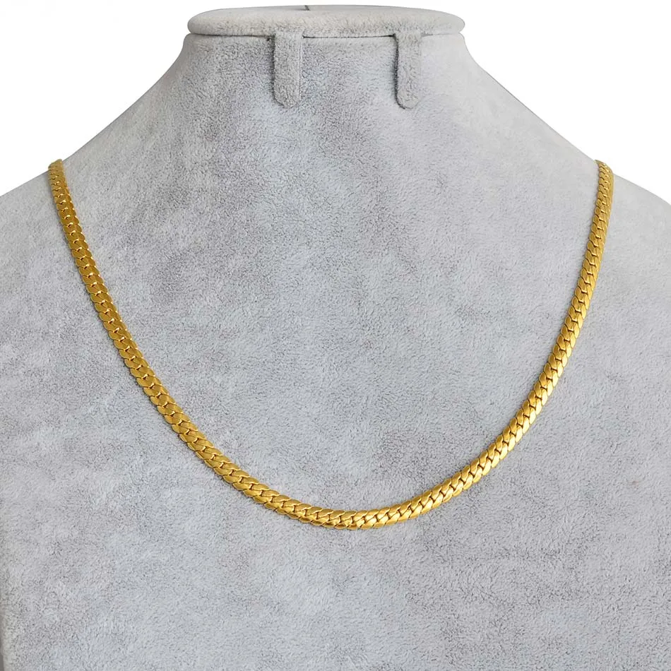 Цепочка Anniyo для женщин и мужчин оптовая продажа ожерелья золотого цвета