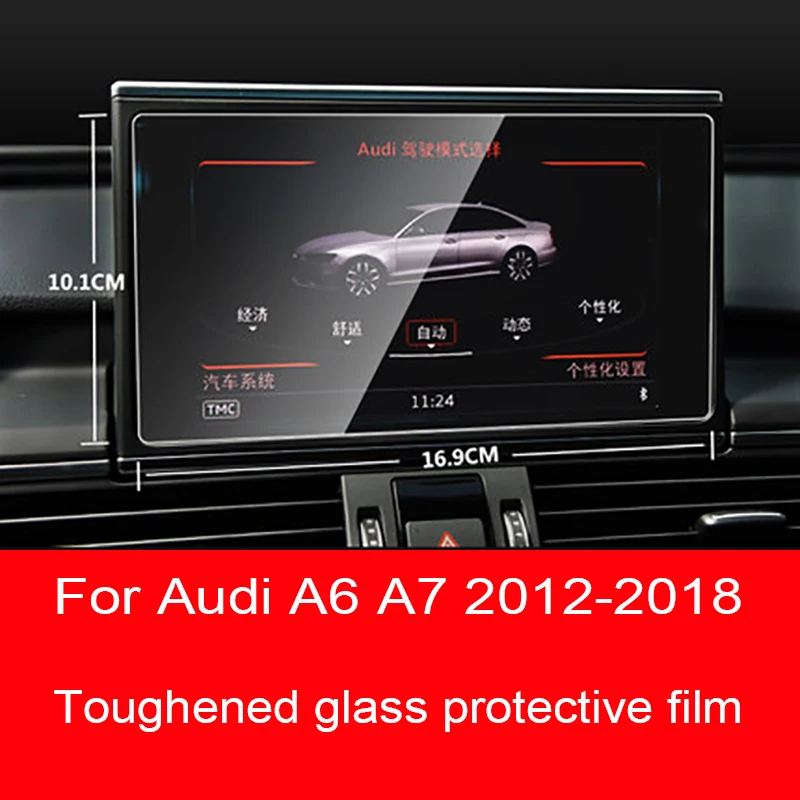 

8 Inch For Audi A6 A7 2012-2018 Car GPS navigation film LCD screen Tempered glass protective film Anti-scratch Film Accessories