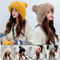 fashion women knitted hats casual solid color autumn girls winter warm solid hat female bonnet caps 2021 new trendy wholesale