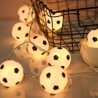 led soccer balls string garland decoration bedrooms home theme party christmas 35m decorative football fairy lights battery usb
