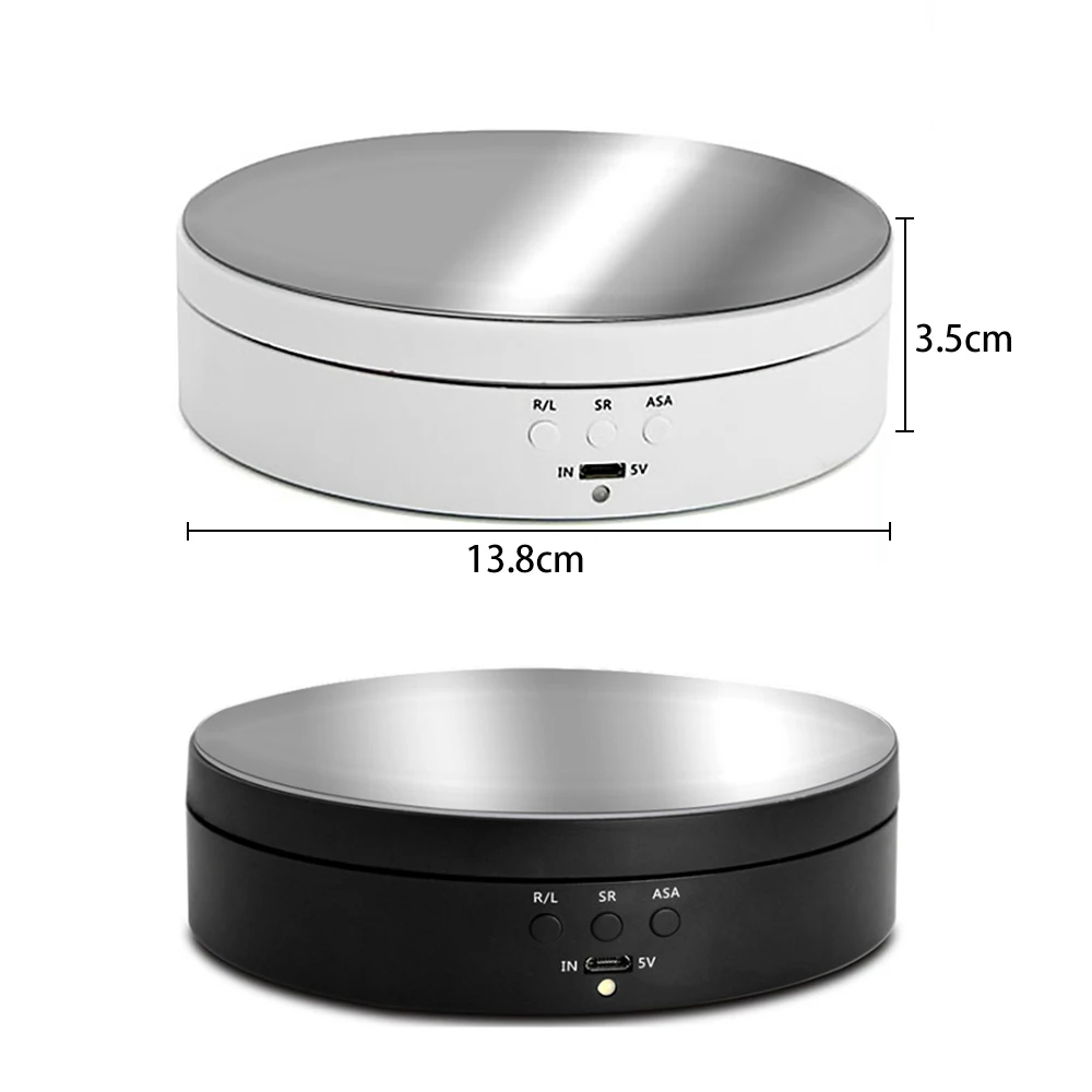 

3 Speeds Electric Rotating Display Stand 360 Degree Turntable Jewelry Holder Battery for Photography Jewelry Digital Product