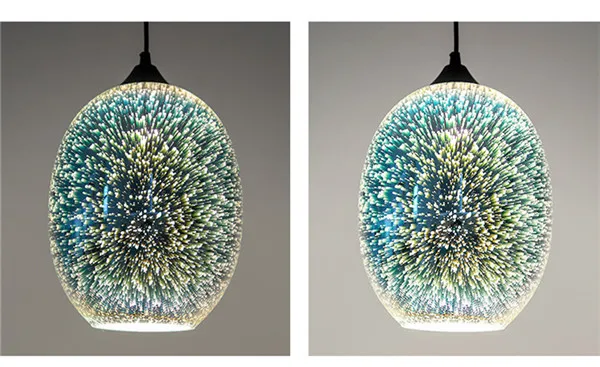 

3D stained glass decorative chandelier modern restaurant bar bar creative art industrial wind window lamp