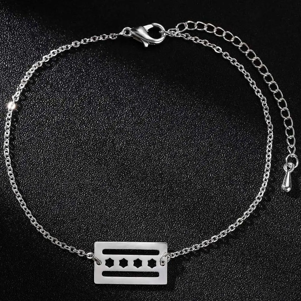 1 шт. браслет Chandler из нержавеющей стали олень пингвин искусственная геометрия