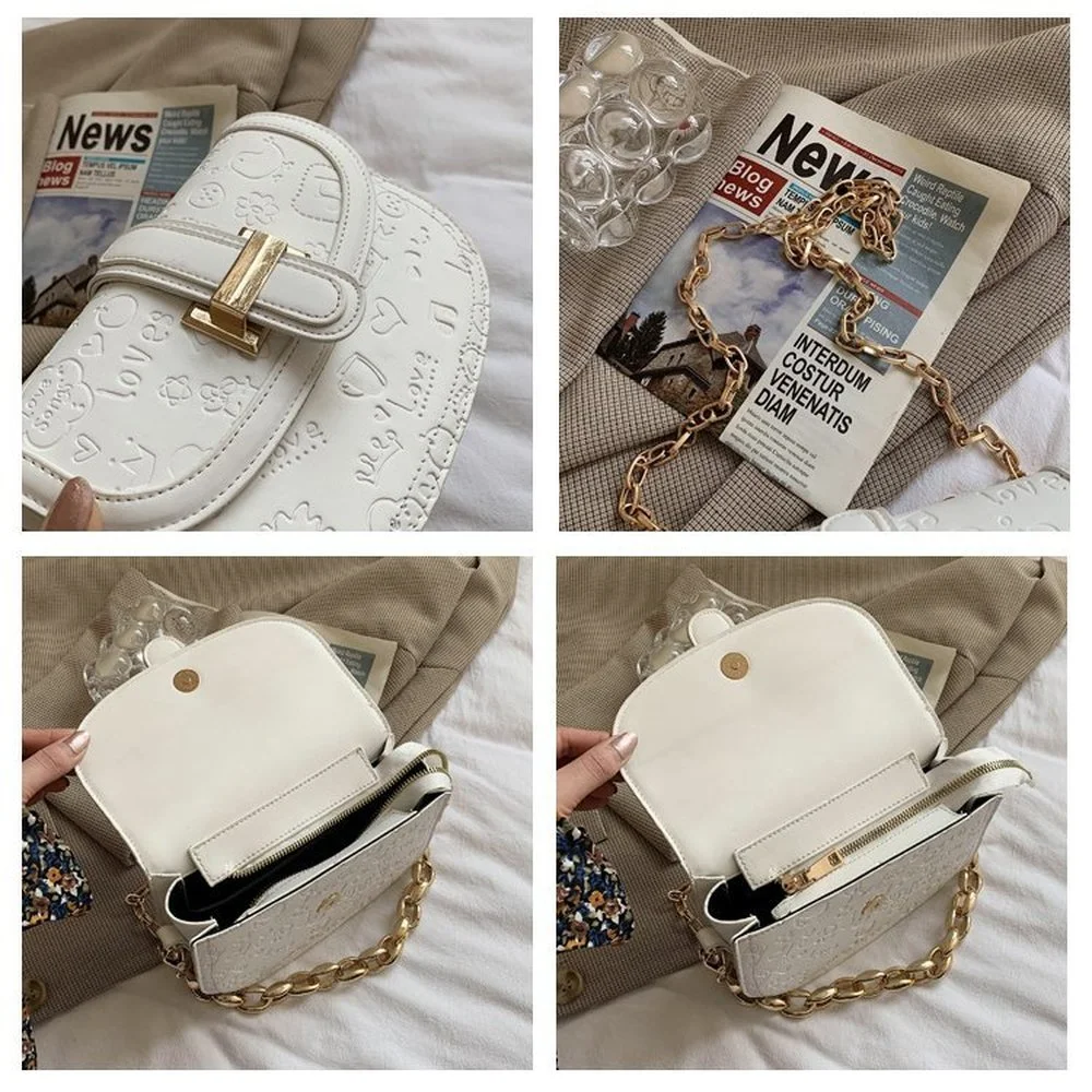 

New style luxury classic ladies shoulder bag solid color texture handbag high quality versatile ladies fashion designer handbag