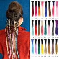 natifah 24 inch dreadlocks crochet hair synthetic hair extensions handmade african braids long straight handmade ombre color