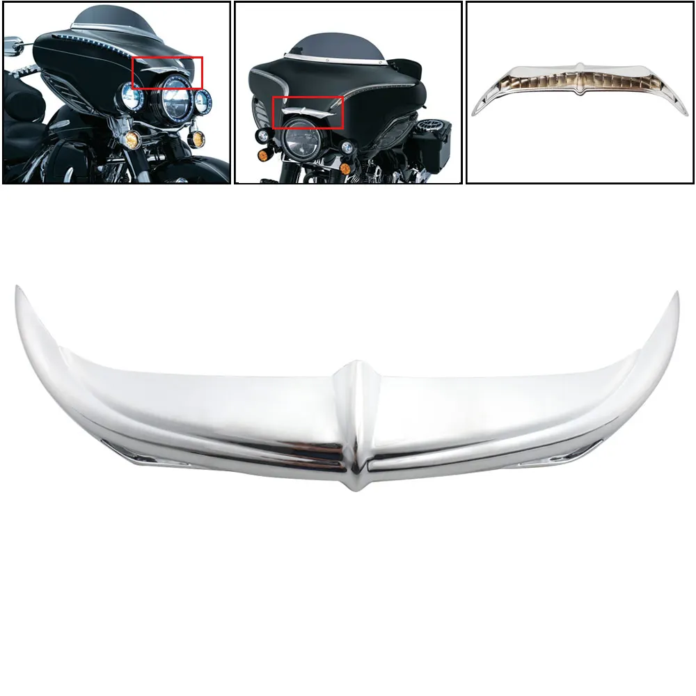 

Motorcycle Chrome Decoration Parts Fairing Eyebrows Trim For Harley Electra Glides Street Glides 1997–13 Motorcycle Accessories