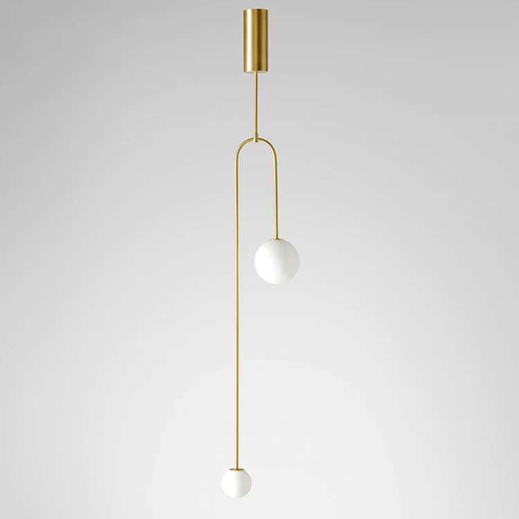 Подвесная лампа из матового стекла скандинавский потолочный светильник G9