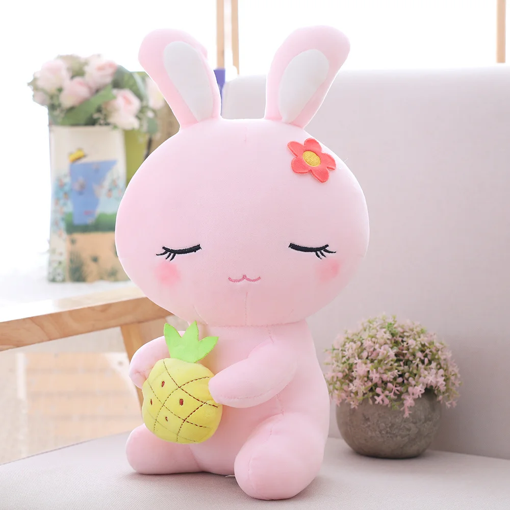 

Blue Pink White Rabbit Cute Plush Toy Stuffed Animals Plushies Toys Kawaii Soft Plushie Cotton Pillow Cushion for Children