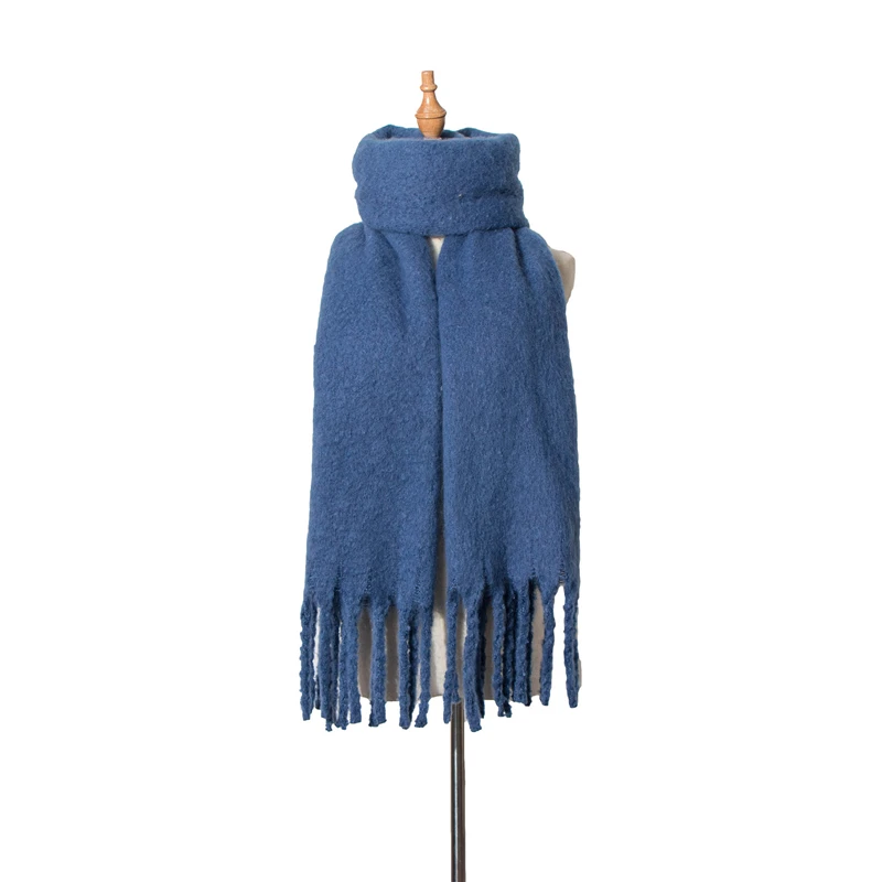 

2021 Women Scarves With Tassel Lady Winter Autumn Long Scarf High Quality Keep Warm Female Shawl Thicker Men Warm Long Scarf