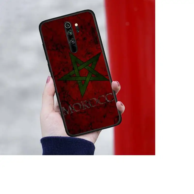

Morocco Flag Soft Cover Phone Case For Redmi 7 8 9 A K20 30 Pro Note 8 9 Pro 9s