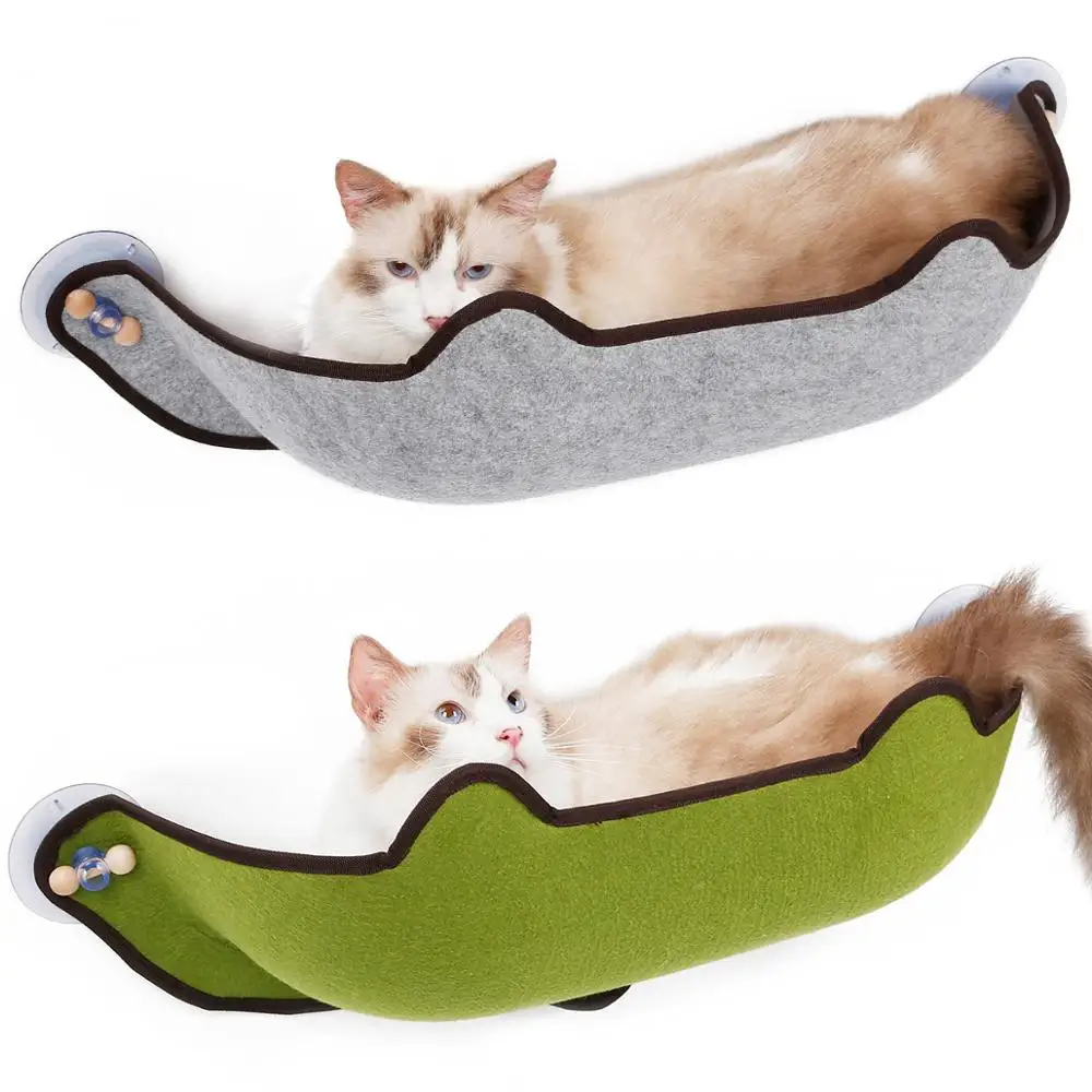 

Cute Cat Hammock Hanging Beds Sunny Seat Window Mount Pet Soft Bed Lounger Suction Hammock For Cats Seat Beds Bearing 20kg