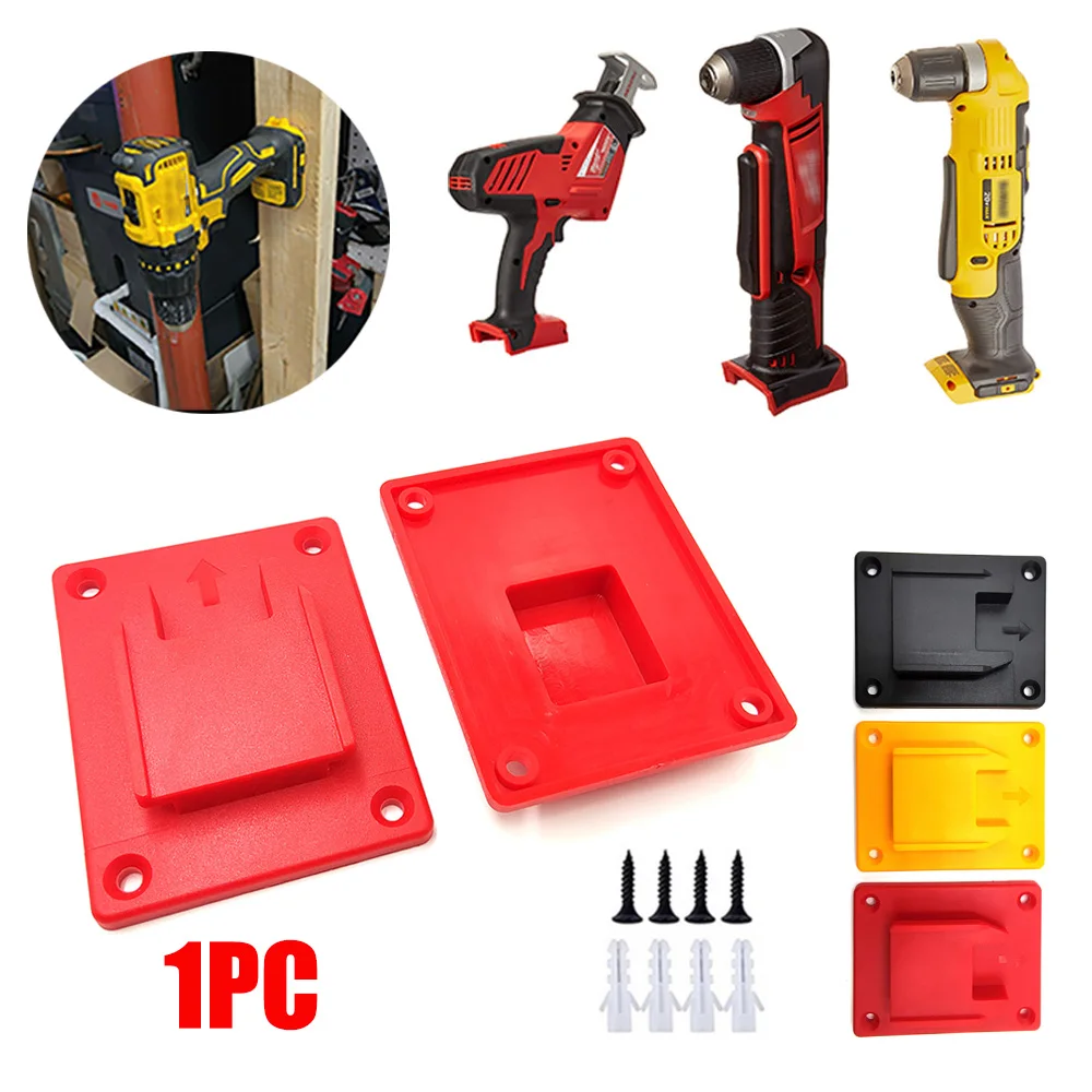 

1pc Tool Mount For Dewalt 14.4V/18V/20V Drill Mount Fit For Milwaukee 18V Tool Holder Slots Hanger For Shelves Walls Bracket