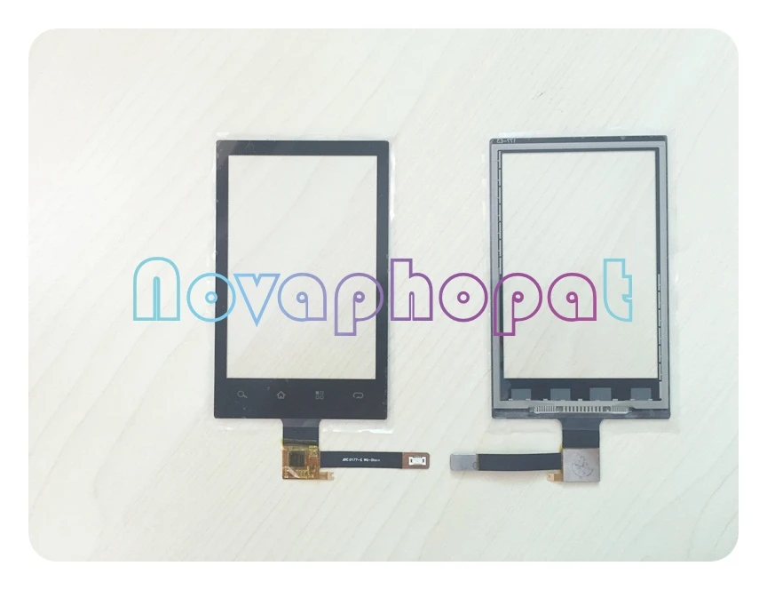 Pantalla digitalizadora negra probada Novaphopat para el reemplazo del Sensor de la pantalla t&aacute;ctil de Philips W626; 50 unids/lote-0
