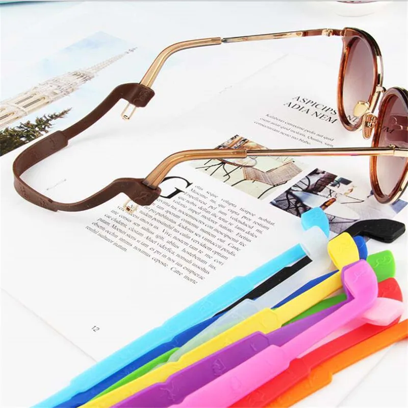 Регулируемые силиконовые ремешки для очков спортивный держатель эластичная