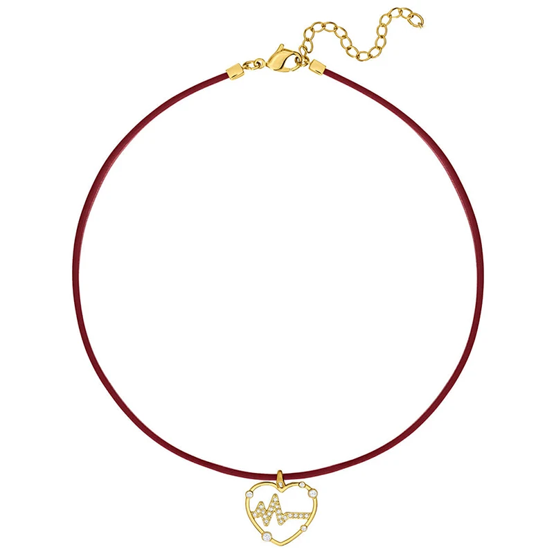 

SWA Exquisite New ECG Heart-shaped Bracelet Fashion Simple Ladies Jewelry Valentine's Day To Send Girlfriend Romance Love Gift