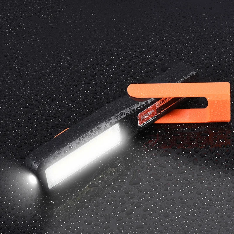 

Coba led work light rechargeable usb built-in battery cob xpe light by plastic hook magnetic deformable waterproof work lamp