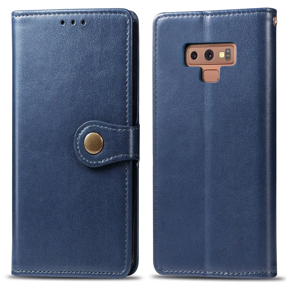 Business Flip Leather Wallet Cover Case For Samsung Galaxy A10 A20 A40 A50 A70 M10 S8 S9 S10e S10 Plus Note 8 9 10 Pro J2 Prime