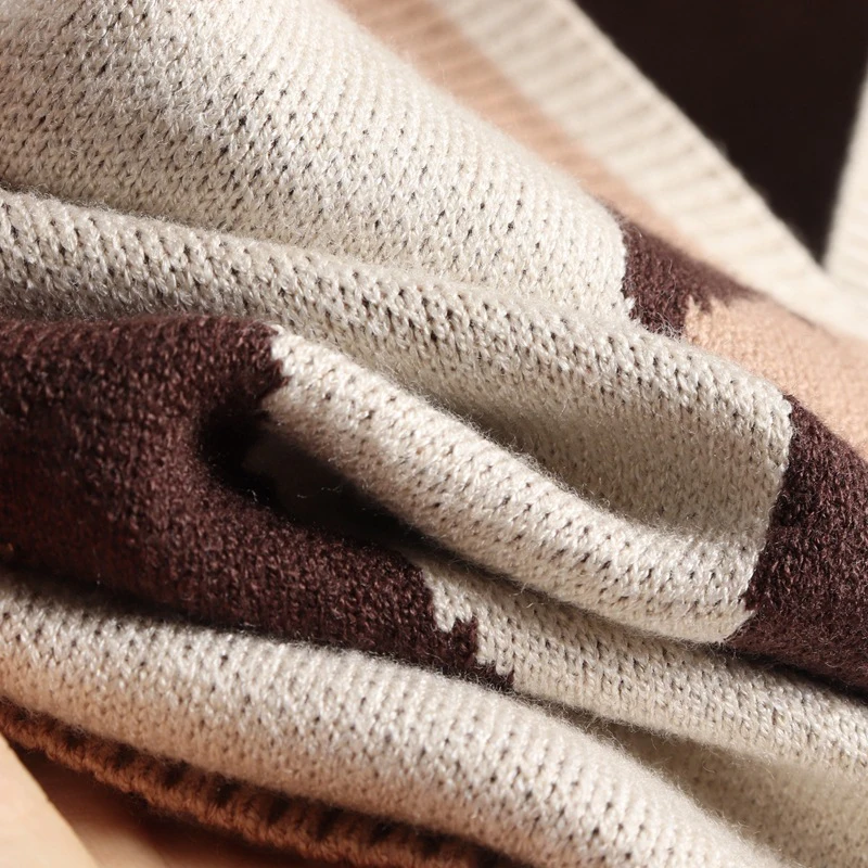 Комплект из двух предметов Sungtin весенне-осенний кардиган оверсайз с леопардовым