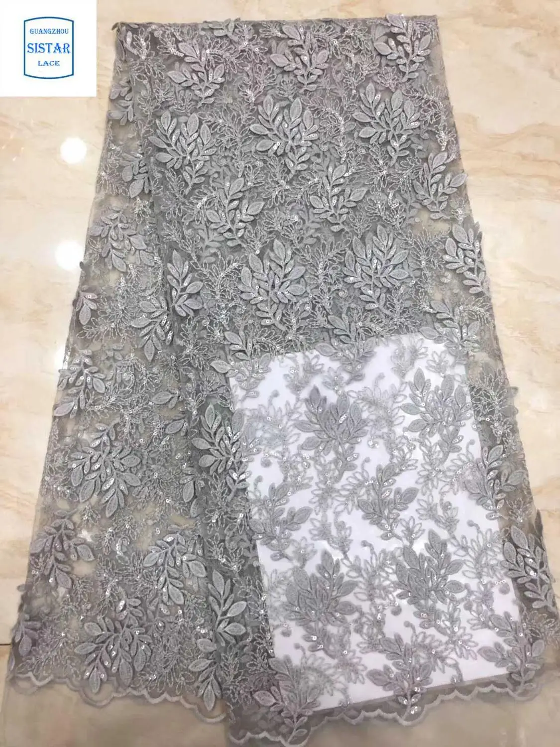 Новейшая персиковая французская кружевная ткань 2020 Высококачественная сетчатая