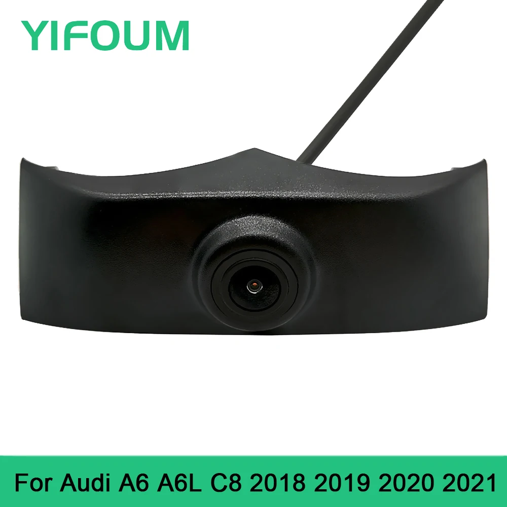 

YIFOUM HD CCD Автомобильная камера переднего вида для парковки ночного видения с положительным водонепроницаемым логотипом для Audi A6 C8 4K 2018 2019 2020 2021