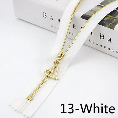 13-White Meetee 10/20 штук 20/30 см 3# металлическая молния с закрытым концом Автоматическая блокировка язычок молнии голова Декор DIY сумка кошелек швейной по индивидуальному заказу аксессуар - Цвет: 13-White