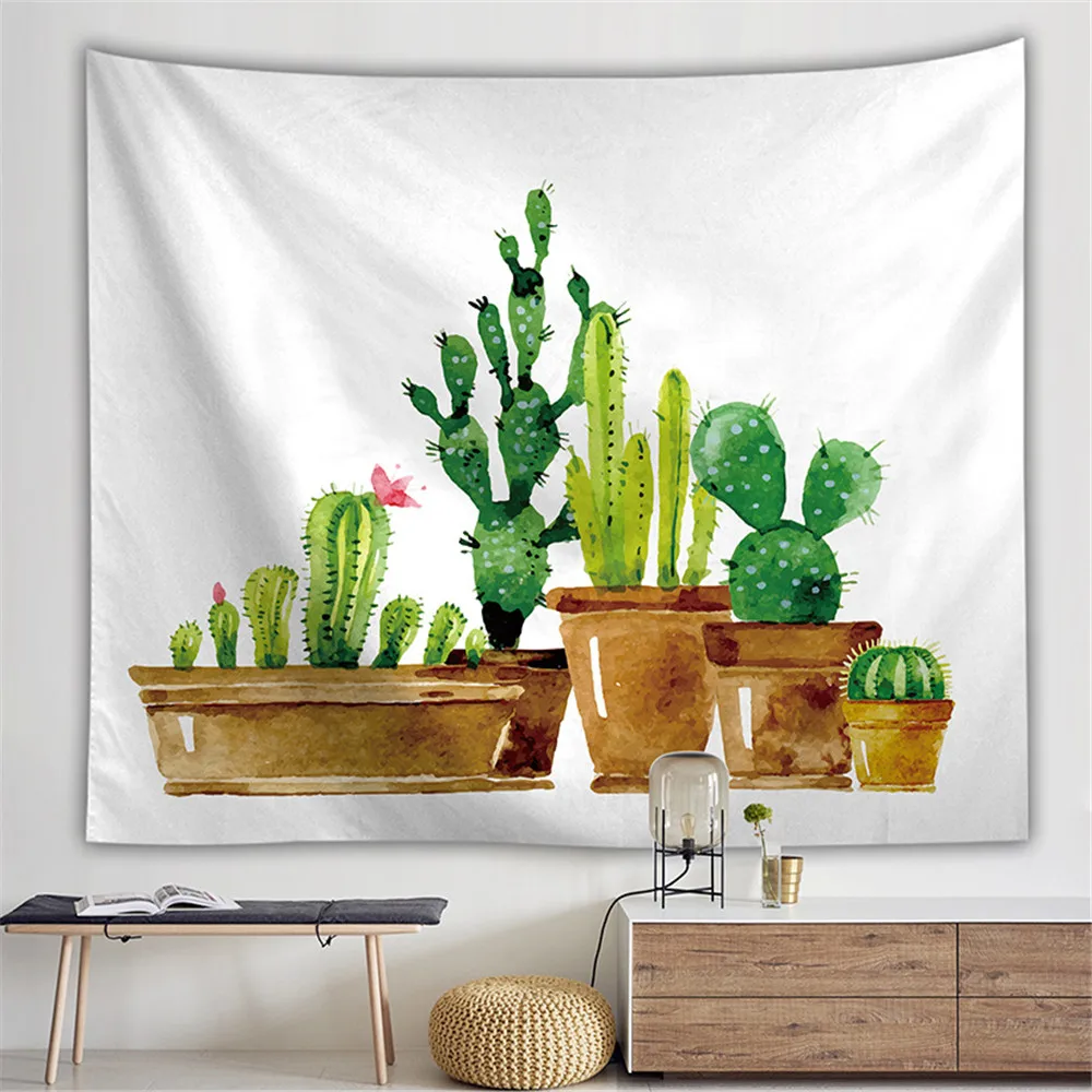 Настенный Гобелен кактус богемное пляжное полотенце одеяло коврик для пикника