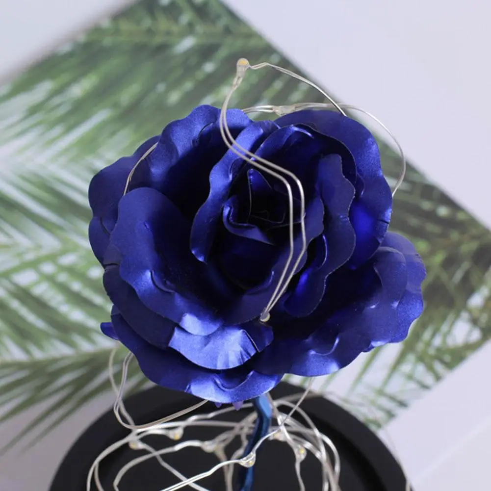 Светодиодный светильник в виде бутылки с розой ночник цветком стеклянном